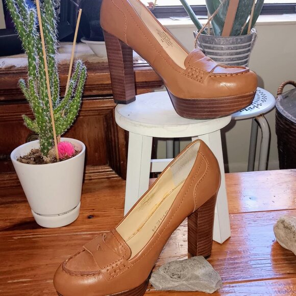 Marc Fisher Platform Heel Loafer - Picture 2 of 4